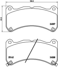 P 83 146 Sada brzdových destiček, kotoučová brzda PRIME LINE BREMBO