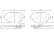 P83157N Sada brzdových destiček, kotoučová brzda PRIME LINE - Ceramic BREMBO