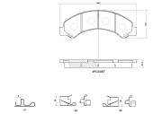 P83195N Sada brzdových destiček, kotoučová brzda PRIME LINE - Ceramic BREMBO