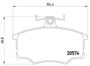 P 85 010 Sada brzdových destiček, kotoučová brzda PRIME LINE BREMBO