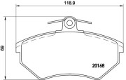 P 85 011 Sada brzdových destiček, kotoučová brzda PRIME LINE BREMBO