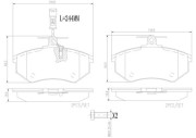 P85016N Sada brzdových destiček, kotoučová brzda PRIME LINE - Ceramic BREMBO