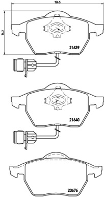 P 85 040 Sada brzdových destiček, kotoučová brzda PRIME LINE BREMBO