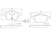 P85040N Sada brzdových destiček, kotoučová brzda PRIME LINE - Ceramic BREMBO