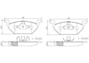 P85041N Sada brzdových destiček, kotoučová brzda PRIME LINE - Ceramic BREMBO