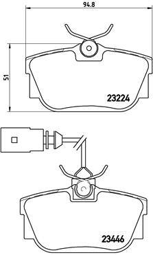 P 85 046 Sada brzdových destiček, kotoučová brzda PRIME LINE BREMBO