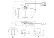 P85046N Sada brzdových destiček, kotoučová brzda PRIME LINE - Ceramic BREMBO