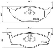 P 85 055 Sada brzdových destiček, kotoučová brzda PRIME LINE BREMBO