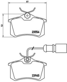 P 85 058 Sada brzdových destiček, kotoučová brzda PRIME LINE BREMBO