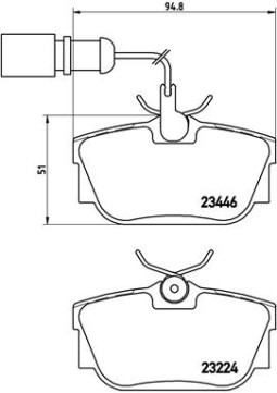 P 85 059 Sada brzdových destiček, kotoučová brzda PRIME LINE BREMBO