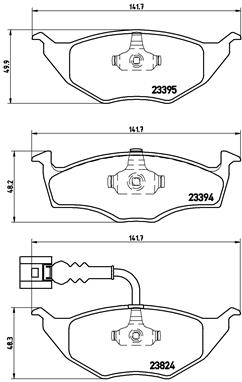 P 85 063 Sada brzdových destiček, kotoučová brzda PRIME LINE BREMBO