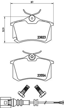 P 85 066 Sada brzdových destiček, kotoučová brzda PRIME LINE BREMBO