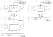 P85068N Sada brzdových destiček, kotoučová brzda PRIME LINE - Ceramic BREMBO