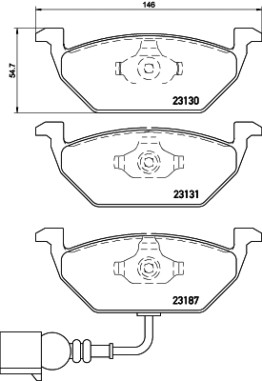 P 85 072 Sada brzdových destiček, kotoučová brzda PRIME LINE BREMBO