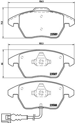 P 85 075 Sada brzdových destiček, kotoučová brzda PRIME LINE BREMBO