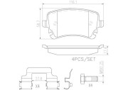 P85076N Sada brzdových destiček, kotoučová brzda PRIME LINE - Ceramic BREMBO