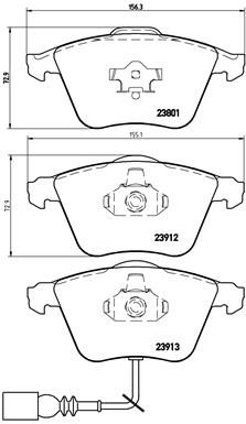 P 85 079 Sada brzdových destiček, kotoučová brzda PRIME LINE BREMBO