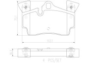 P85088N Sada brzdových destiček, kotoučová brzda PRIME LINE - Ceramic BREMBO