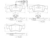 P85091N Sada brzdových destiček, kotoučová brzda PRIME LINE - Ceramic BREMBO