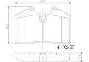 P85094N Sada brzdových destiček, kotoučová brzda BREMBO NAO LINE BREMBO
