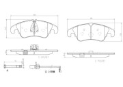 P85098N Sada brzdových destiček, kotoučová brzda PRIME LINE - Ceramic BREMBO