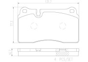 P85110N Sada brzdových destiček, kotoučová brzda PRIME LINE - Ceramic BREMBO