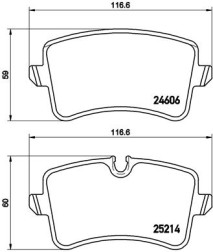 P 85 118 Sada brzdových destiček, kotoučová brzda PRIME LINE BREMBO