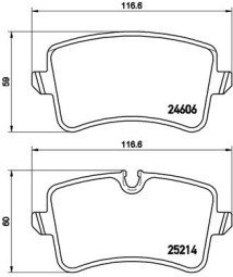 P 85 119 Sada brzdových destiček, kotoučová brzda PRIME LINE BREMBO