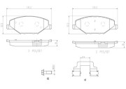 P85121N Sada brzdových destiček, kotoučová brzda PRIME LINE - Ceramic BREMBO