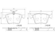 P85124N Sada brzdových destiček, kotoučová brzda PRIME LINE - Ceramic BREMBO