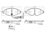 P85126N Sada brzdových destiček, kotoučová brzda PRIME LINE - Ceramic BREMBO