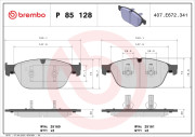 P 85 128 Sada brzdových destiček, kotoučová brzda PRIME LINE BREMBO