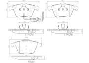 P85129N Sada brzdových destiček, kotoučová brzda PRIME LINE - Ceramic BREMBO