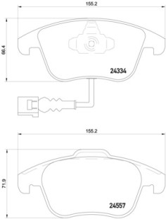 P 85 130 Sada brzdových destiček, kotoučová brzda PRIME LINE BREMBO