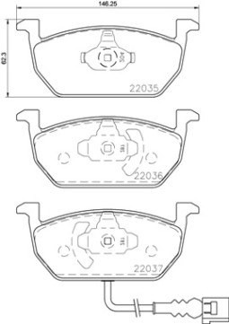 P 85 137 Sada brzdových destiček, kotoučová brzda PRIME LINE BREMBO