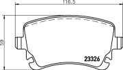 P 85 143 Sada brzdových destiček, kotoučová brzda PRIME LINE BREMBO