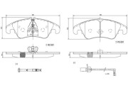 P85145N Sada brzdových destiček, kotoučová brzda PRIME LINE - Ceramic BREMBO