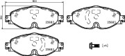 P 85 147X Sada brzdových destiček, kotoučová brzda XTRA LINE BREMBO