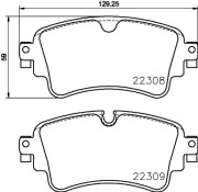 P85154N Sada brzdových destiček, kotoučová brzda PRIME LINE - Ceramic BREMBO