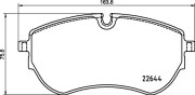 P 85 173 Sada brzdových destiček, kotoučová brzda PRIME LINE BREMBO