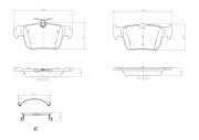 P85184N Sada brzdových destiček, kotoučová brzda BREMBO NAO LINE BREMBO