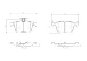 P85191N Sada brzdových destiček, kotoučová brzda PRIME LINE - Ceramic BREMBO