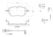 P 85 192 Sada brzdových destiček, kotoučová brzda PRIME LINE BREMBO