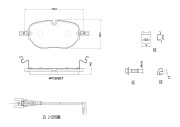 P85195N Sada brzdových destiček, kotoučová brzda PRIME LINE - Ceramic BREMBO