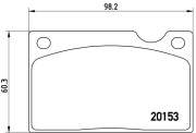 P 86 003 Sada brzdových destiček, kotoučová brzda PRIME LINE BREMBO