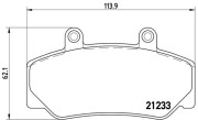 P 86 006 Sada brzdových destiček, kotoučová brzda PRIME LINE BREMBO