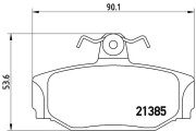 P 86 009 Sada brzdových destiček, kotoučová brzda PRIME LINE BREMBO