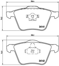 P 86 018 Sada brzdových destiček, kotoučová brzda PRIME LINE BREMBO