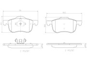 P86020N Sada brzdových destiček, kotoučová brzda PRIME LINE - Ceramic BREMBO