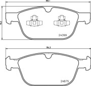 P 86 023 Sada brzdových destiček, kotoučová brzda PRIME LINE BREMBO